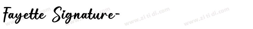 Fayette Signature字体转换